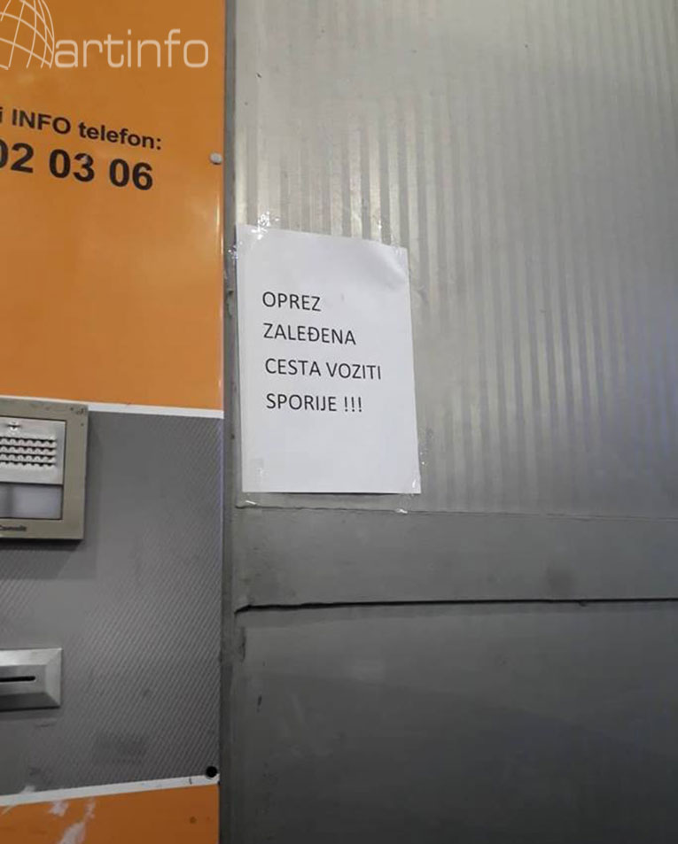 autoceste obavijest