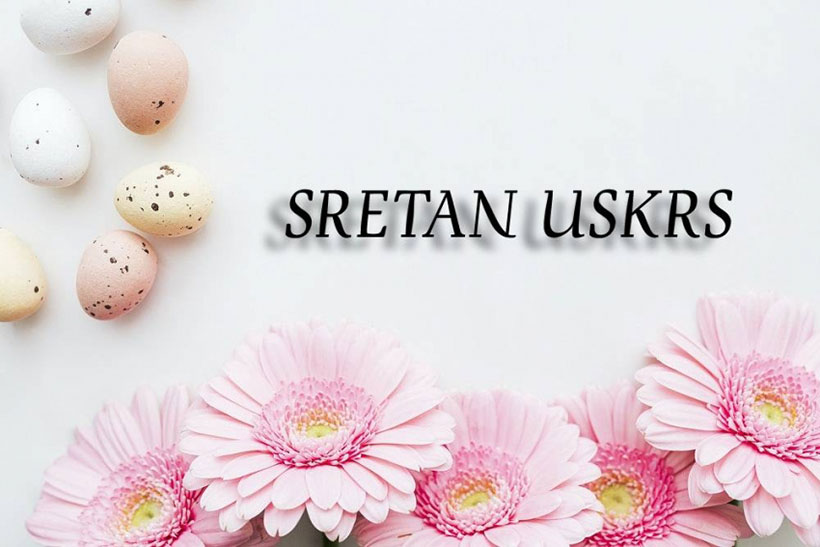pl sretan uskrs cvijece